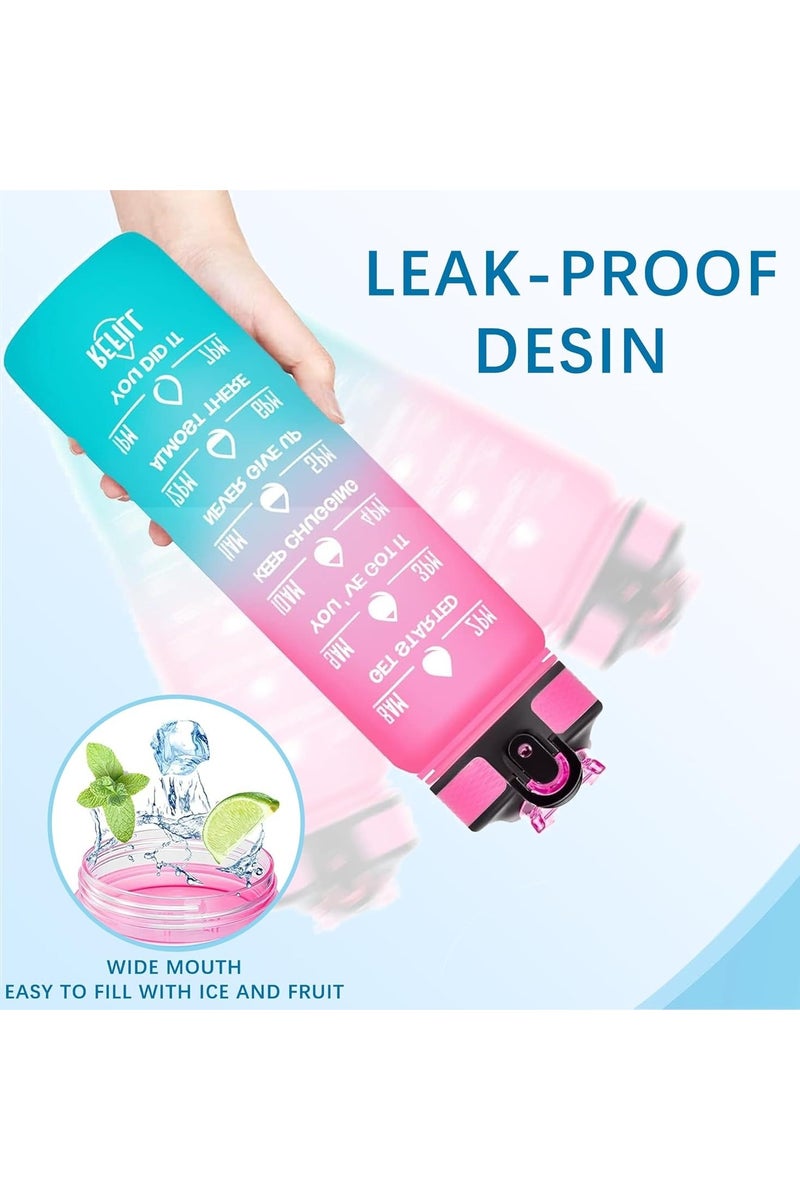 UNICORN 1L Time-Marked Water Bottle for Kids – Durable Tritan, Leak-Proof & BPA-Free – Motivational School Hydration Bottle - Image 4