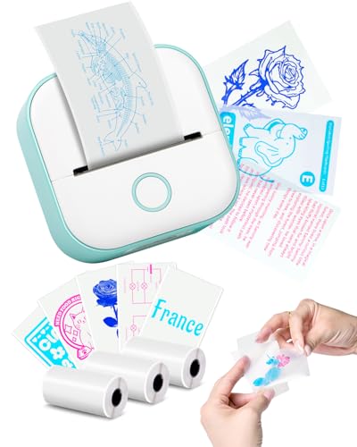 Memoking Print Pods Mini Printer T02 Sticker Printer Portable Thermal Inkless Label Maker Machine Pocket Phone Adhesive Labeler for Study Graphic Anatomical Diagram Photo Journal DIY Gift - Image 1
