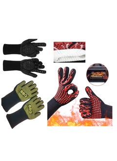 Generic High Temperature Heat Insulated Anti-Scald Gloves, for Microwave Oven and Grill(Multi-colored and shaped)  - Image 1