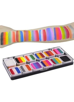 VKL Face Body Paint Kits, 30 Color Face Paint Kit, Professional Quality Palette Body Face Paint Supplies with 3 Brushes and 6 Sheet Face Paint Stencil  - Image 3