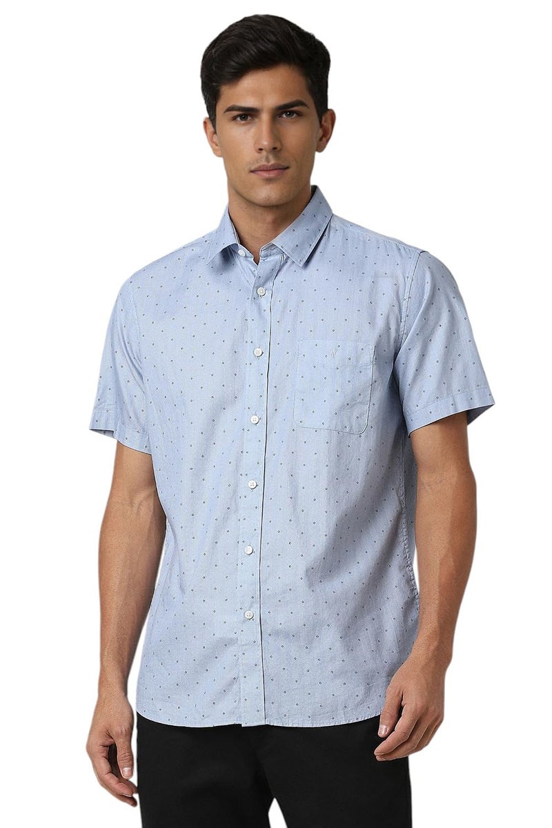 Van Heusen_Mens__Shirt_(VSSHUSLPH96307_Navy_39) - Image 1