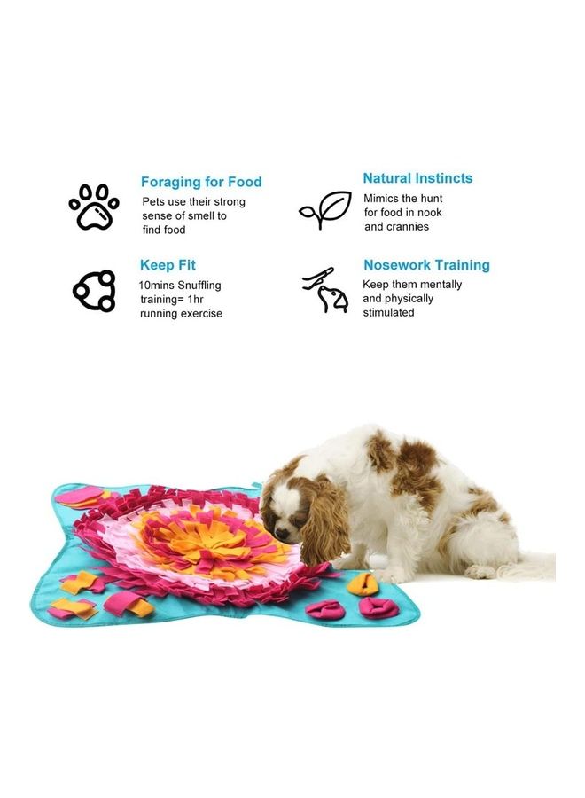 NIBEMINENT Pet Snuffle Feeding Training Mat Multicolour - Image 2