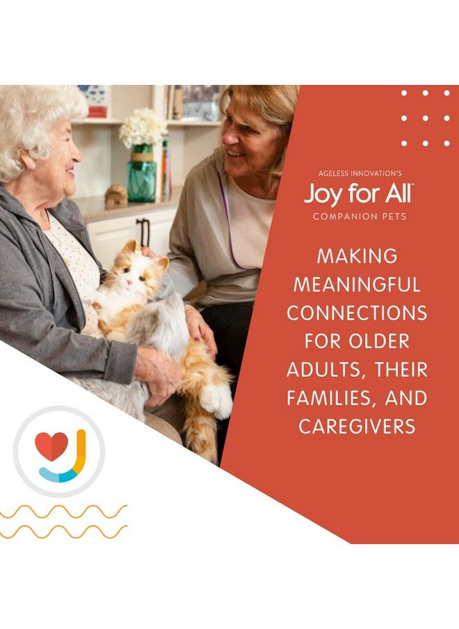 Joy for All Orange Tabby Cat Interactive Companion Pets Realistic & Lifelike  - Image 5