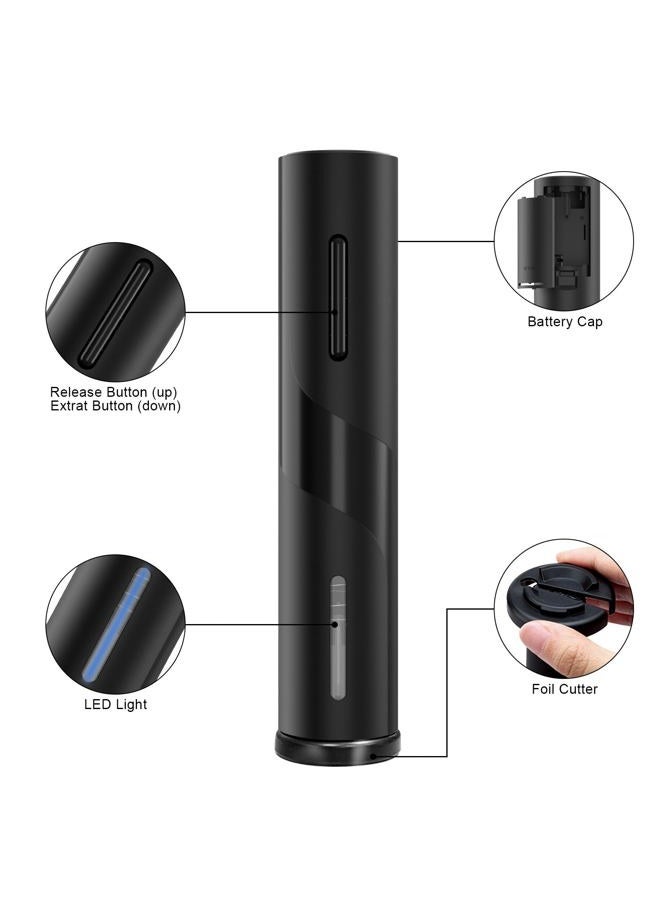 COKUNST Electric Wine Opener, Battery Operated Wine Bottle Openers with Foil Cutter, One-click Button Reusable Automatic Wine Corkscrew Remover for Wine Lovers Gift Home Kitchen Party Bar Wedding - Image 2