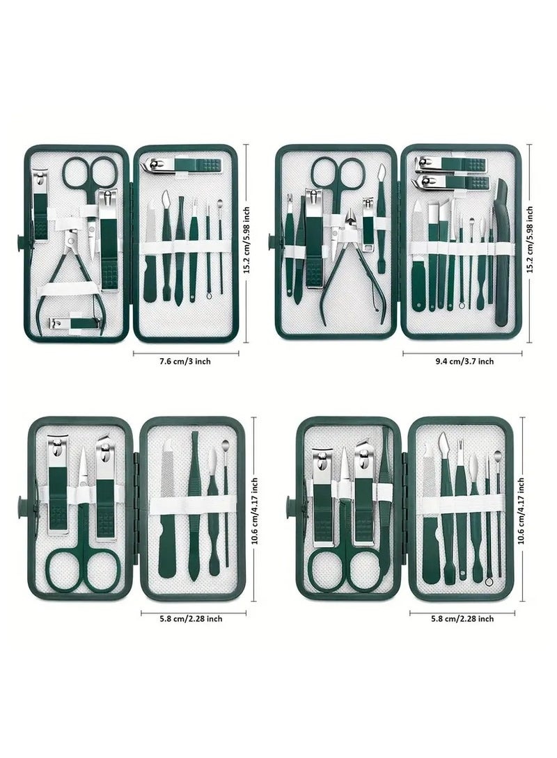 ORiTi 12 PCS Nail Clippers Manicure Tool Set, With Portable Travel Case, Cuticle Nippers And Cutter Kit, Professional Nail Clippers Pedicure Kit, Grooming Kit For Travel - Image 5