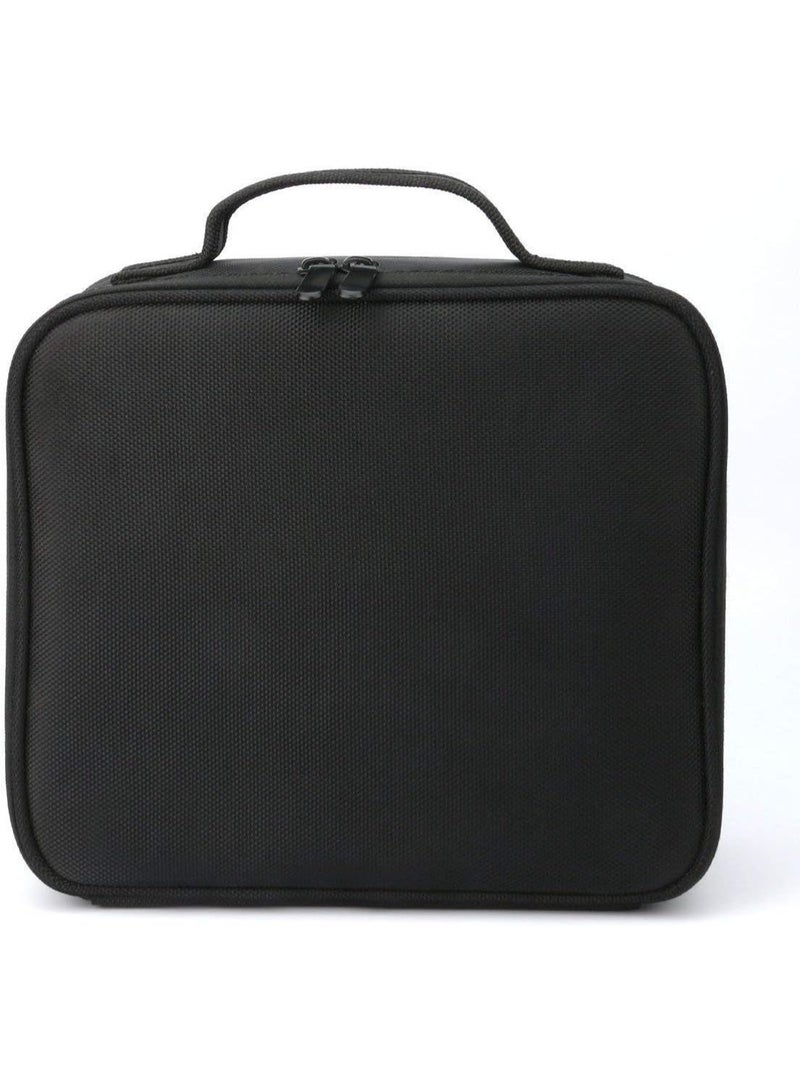 Bukela Portable Travel Makeup Bag Cosmetic Case Organizer with Adjustable Dividers, Black - Image 3