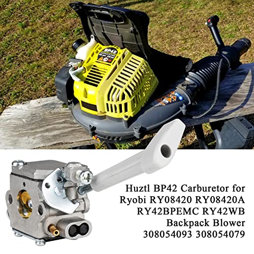 Huztl BP42 Carburetor for Ryobi RY08420 RY08420A RY42BPEMC RY42WB Backpack Blower 308054093 308054079 - Image 2