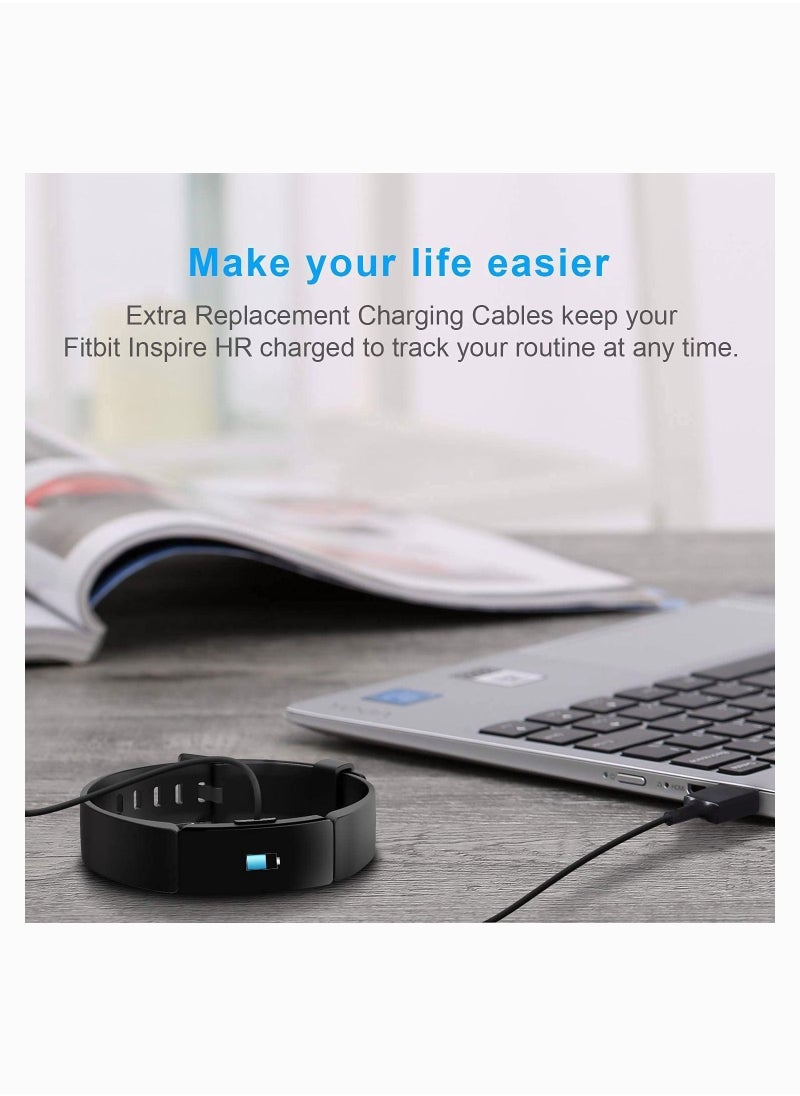 واي آند دي كابل شاحن لـ Fitbit Inspire HR ، لساعة Ace 2 الذكية ملحقات سلك شحن USB بديل (15 سم)  - Image 4