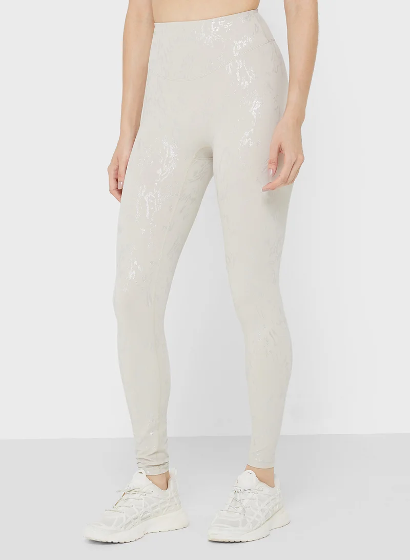 FRWD Sculpting Seamless Marble Print T-shirt & Legging Set