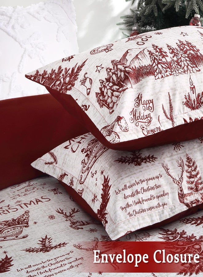 CAROMIO Christmas Duvet Cover Twin Size - Holiday Printed Duvet Cover Set for Kids, Soft and Breathable Christmas Decorations Bedding Set (Twin, 68"x90") - Image 3