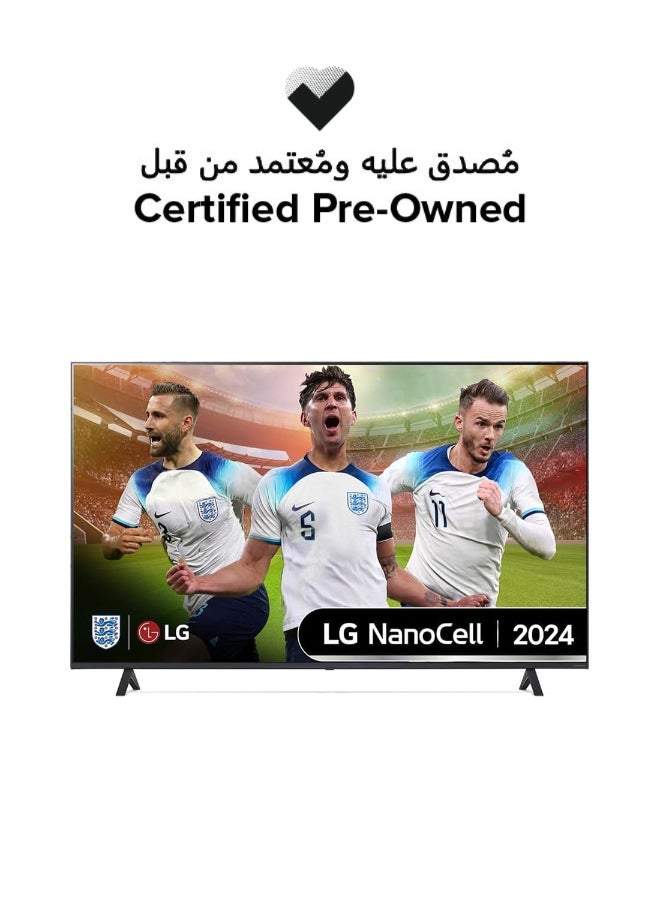 LG Certified Pre Owned -  55 inch NanoCell Smart TV - 4K 55NANO81 Black - Image 1