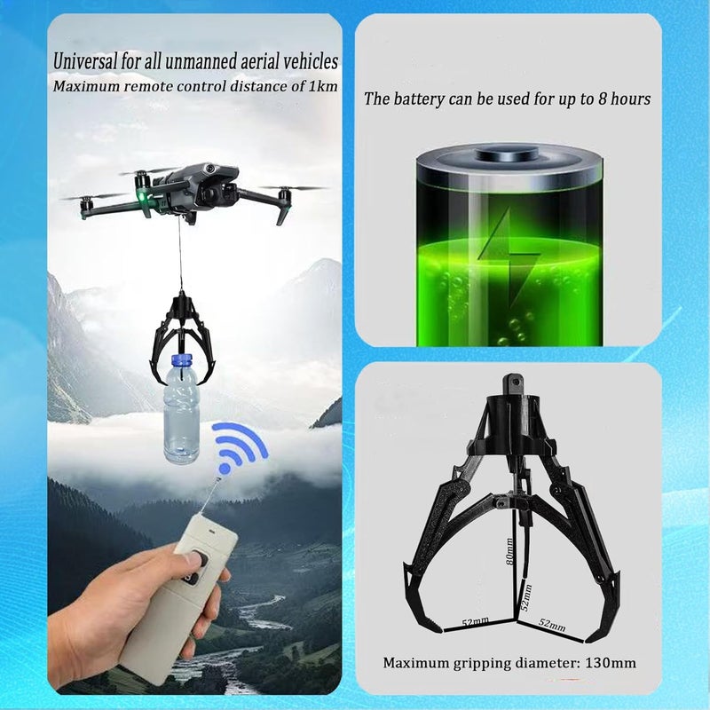 جهاز إطلاق نظام إسقاط الطائرات بدون طيار عالميًا لنقل الحمولة، لطائرات DJI Mini5 Pro/Mini4/Mini3/Mini2/Air3/Air2/Air2S/Mavic4/Mavic3/ملحقات سلسلة Mavic (المخلب الميكانيكي) - Image 4