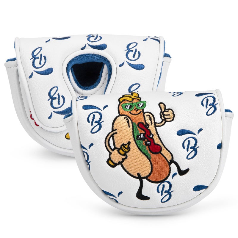 BAIRBRE Golf Putter Cover OZ1 Premium Embroidery Hot Dog Mallet Putter Headcover Leather Golf Club Covers with Magnetic Closure fit OZ1MEZZ1MEZZ1 MAX - Image 2