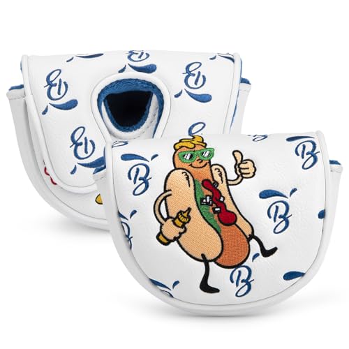 BAIRBRE Golf Putter Cover OZ1 Premium Embroidery Hot Dog Mallet Putter Headcover Leather Golf Club Covers with Magnetic Closure fit OZ1MEZZ1MEZZ1 MAX - Image 1