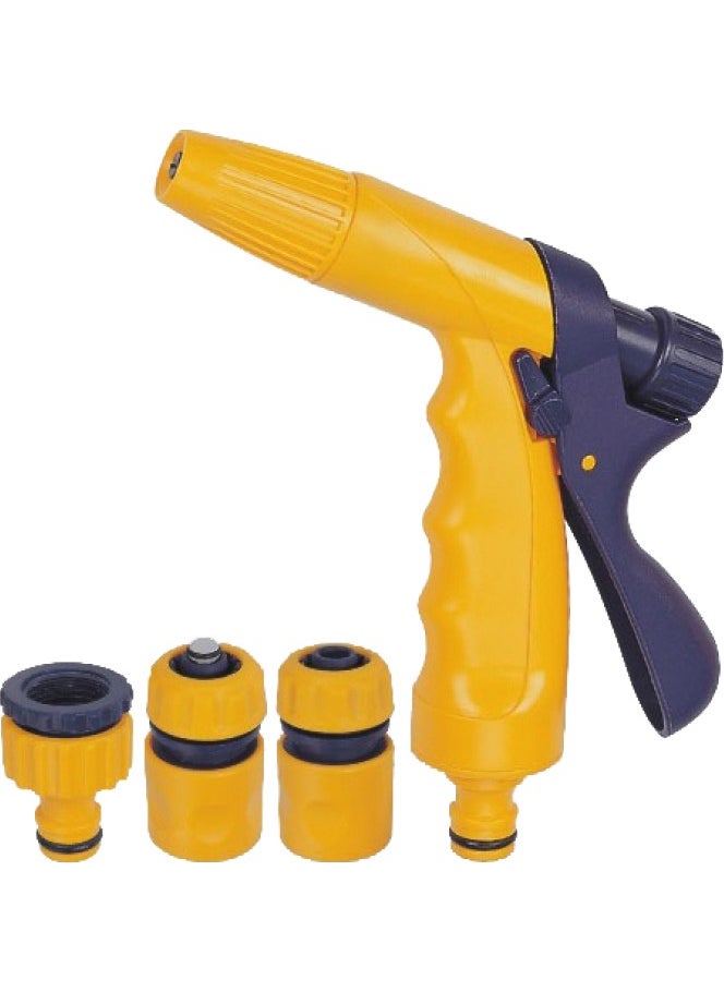 Bahçem Pressure Adjustable Plastic Watering Gun Set 