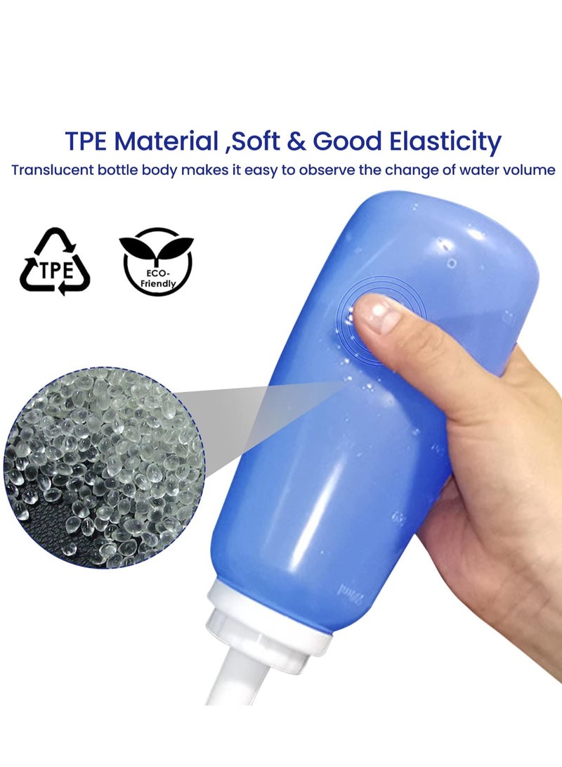 فانسكي بخاخ مرحاض محمول ومرحاض للسفر مع زجاجة مرحاض محمولة باليد 500 مللي (أزرق) - Image 2