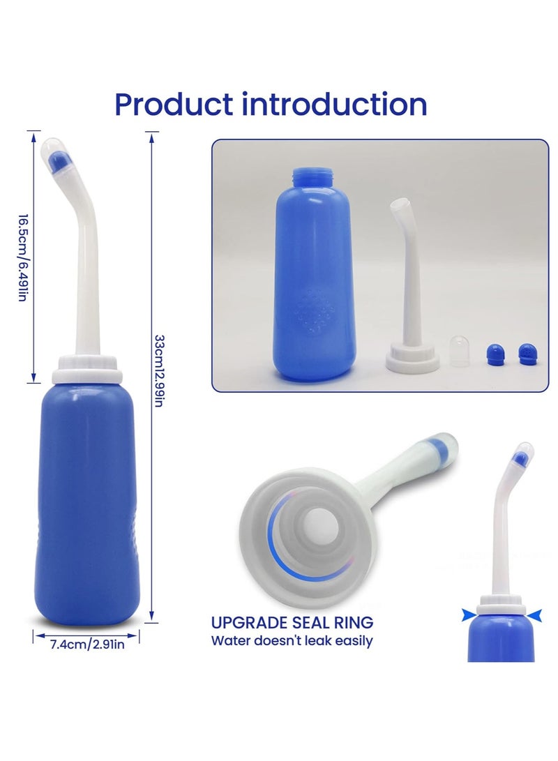 فانسكي بخاخ مرحاض محمول ومرحاض للسفر مع زجاجة مرحاض محمولة باليد 500 مللي (أزرق) - Image 5