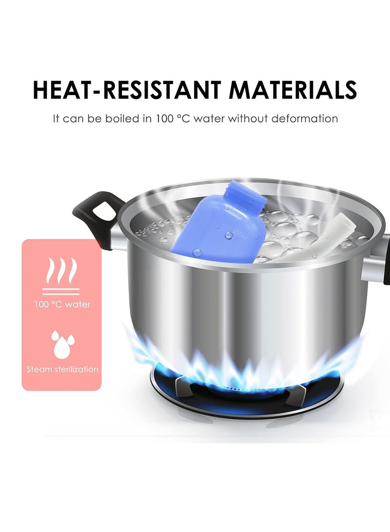 فانسكي بخاخ مرحاض محمول ومرحاض للسفر مع زجاجة مرحاض محمولة باليد 500 مللي (أزرق) - Image 3