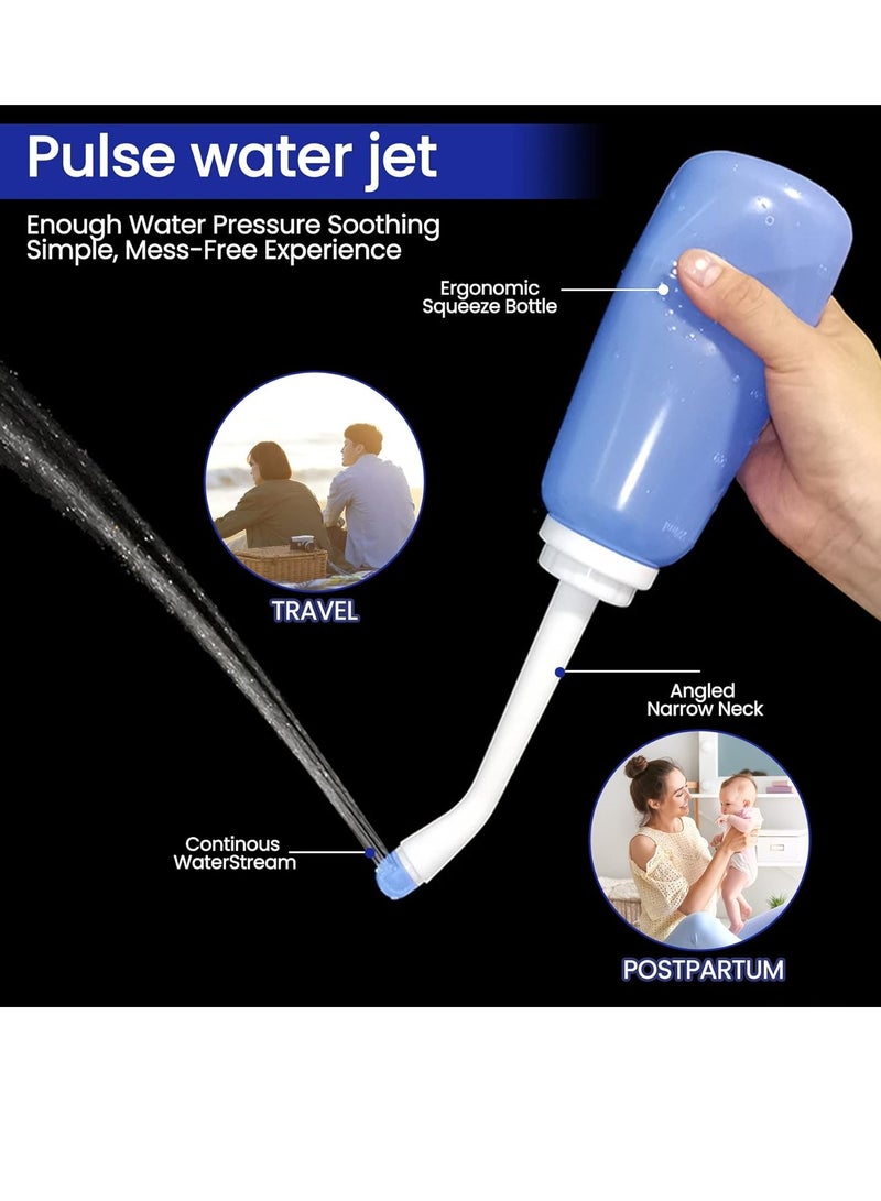 فانسكي بخاخ مرحاض محمول ومرحاض للسفر مع زجاجة مرحاض محمولة باليد 500 مللي (أزرق) - Image 4