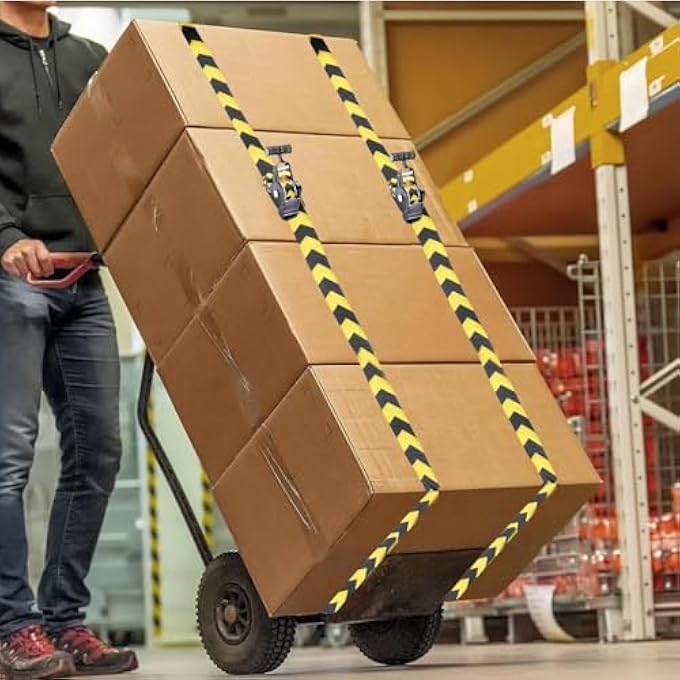 CARGO STRAPS,HEAVY DUTY AUTO SELF RETRACTING TIE DOWN STRAPS - RETRACTABLE ROPE HEAVY DUTY BUCKLE WITH S HOOKS, CAR ACCESSORIES FOR VEHICLES TRAILER TRUCK BOAT APPLIANCES - Image 3