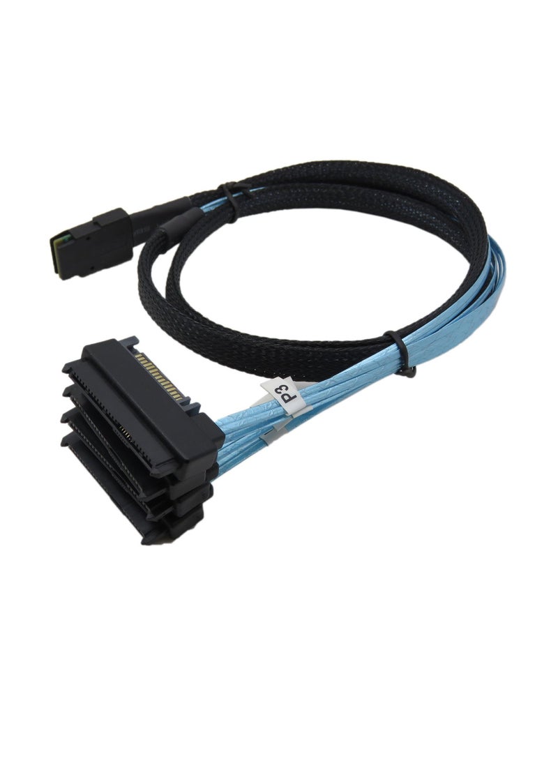 igeekwell Mini SAS 36 SFF-8087 to (4) SFF-8482 Connectors With SATA Power,(1M 1PACK) - Image 1