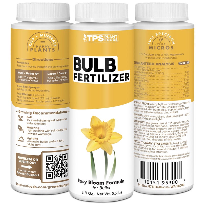 TPS NUTRIENTS Bulb Fertilizer, Complete Liquid Bulb Plant Food for All Bulbous Plants, 8 oz (250mL) - Image 5