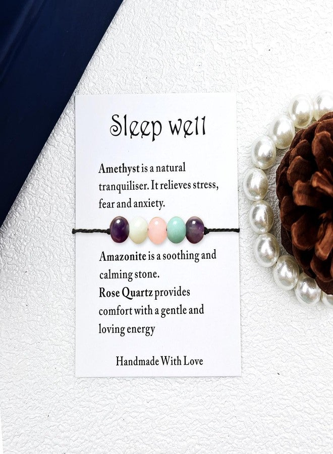 PINCHUAN Healing Crystal Bracelet for Women/Men Crystal Bracelets Spiritual Natural Healing Crystal Stones Bracelet Empath Protection Crystal Bracelet Jewelry Gifts-Self Love - Image 5