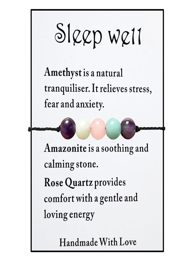 PINCHUAN Healing Crystal Bracelet for Women/Men Crystal Bracelets Spiritual Natural Healing Crystal Stones Bracelet Empath Protection Crystal Bracelet Jewelry Gifts-Self Love - Image 1