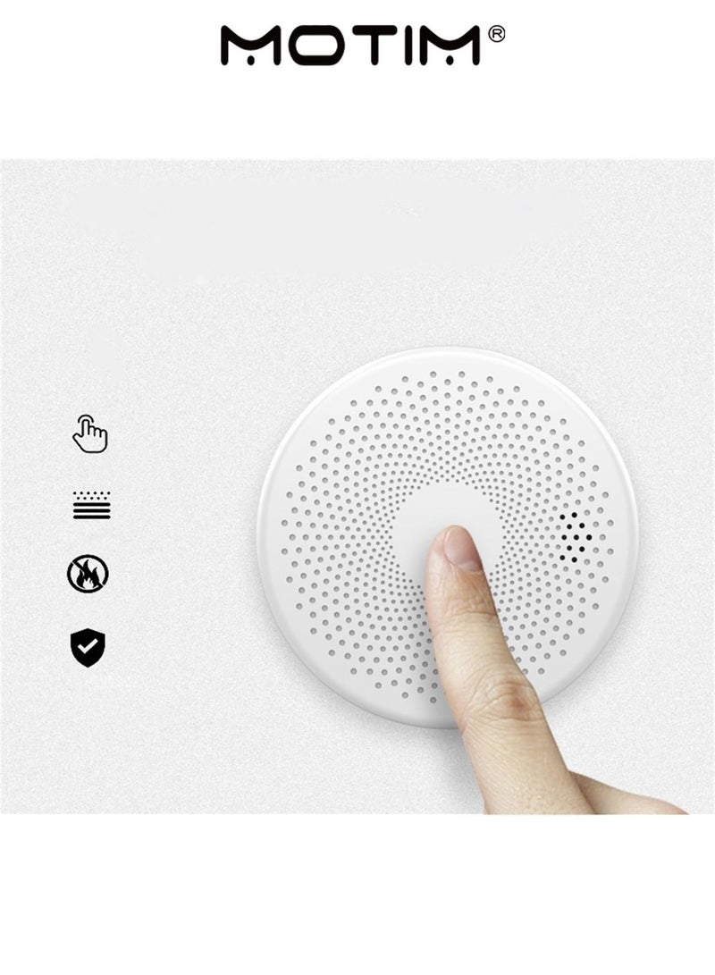 Motim Smart WiFi Smoke Fire And Carbon Monoxide Detector Alarm For Home Security With Audible Alert Battery Powered Wall Ceiling Mount Durable Life Saving Protection Device - Image 4