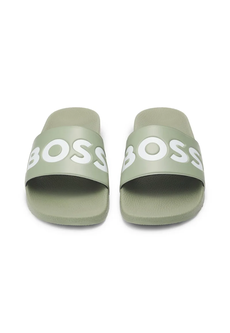 BOSS Italian-made slides with large logo detail