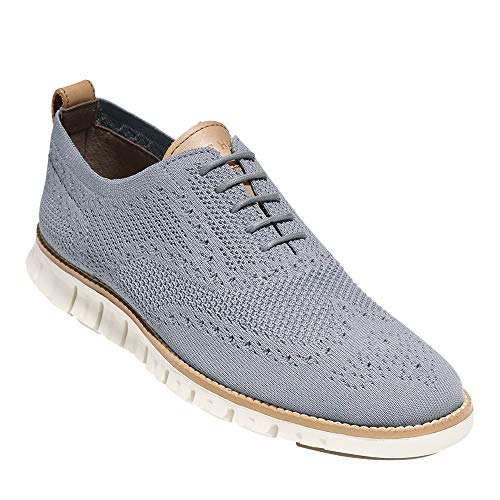 Cole Haan Men's Zerogrand Stitchlite Wingtip Shoe, Ironstone/Ivory, 9 Medium US - Image 2