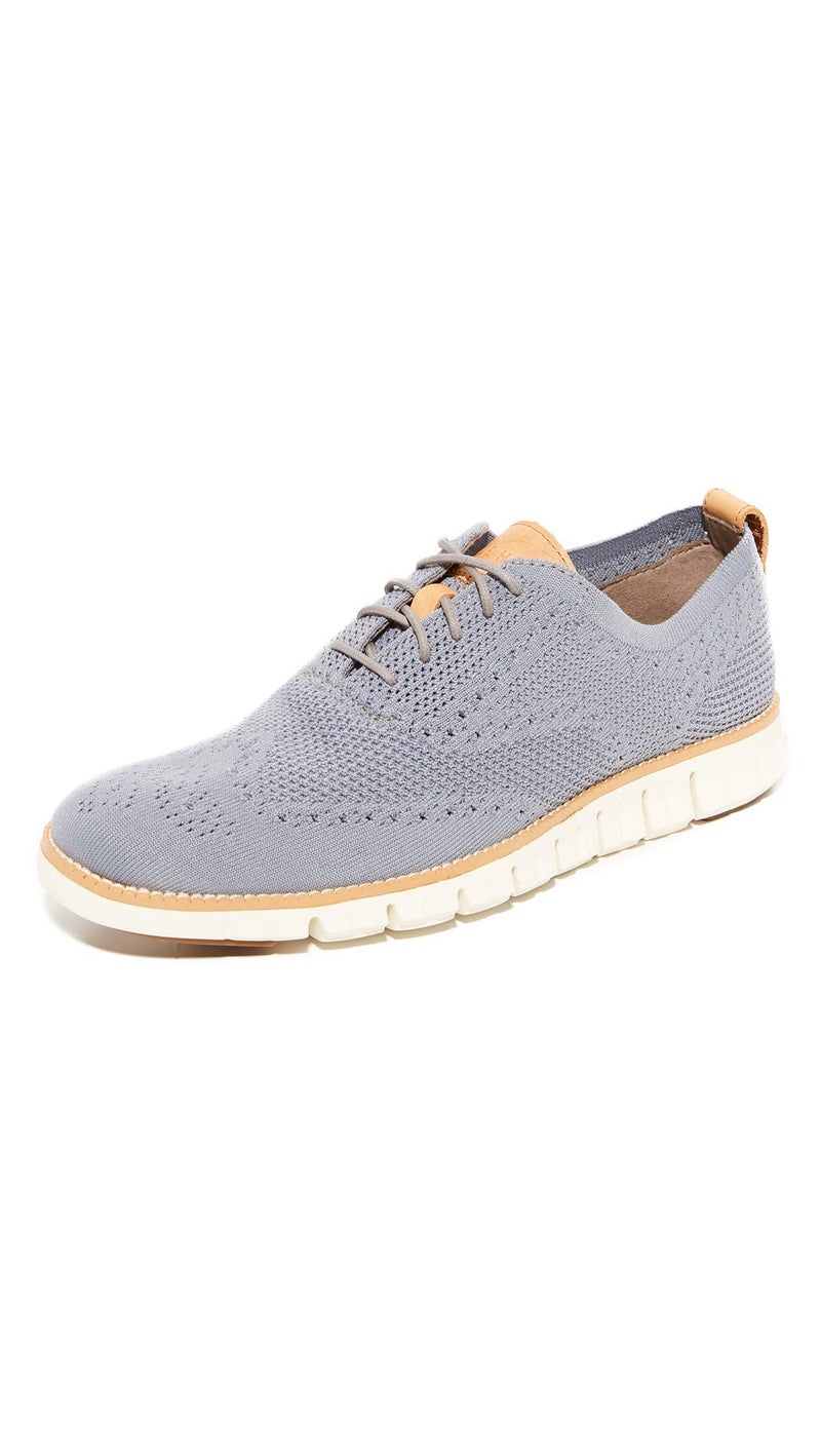 Cole Haan Men's Zerogrand Stitchlite Wingtip Shoe, Ironstone/Ivory, 9 Medium US - Image 1