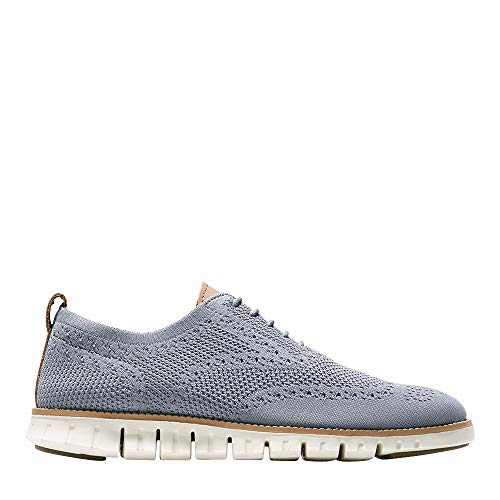 Cole Haan Men's Zerogrand Stitchlite Wingtip Shoe, Ironstone/Ivory, 9 Medium US - Image 3