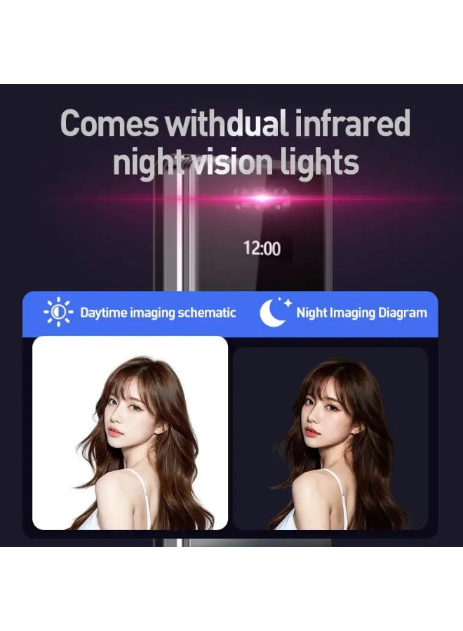 Smart Door Lock with 3D Face Recognition, Fingerprint, Password, Camera, WiFi App Control, and Automatic Aluminum Alloy Lock System - Image 5