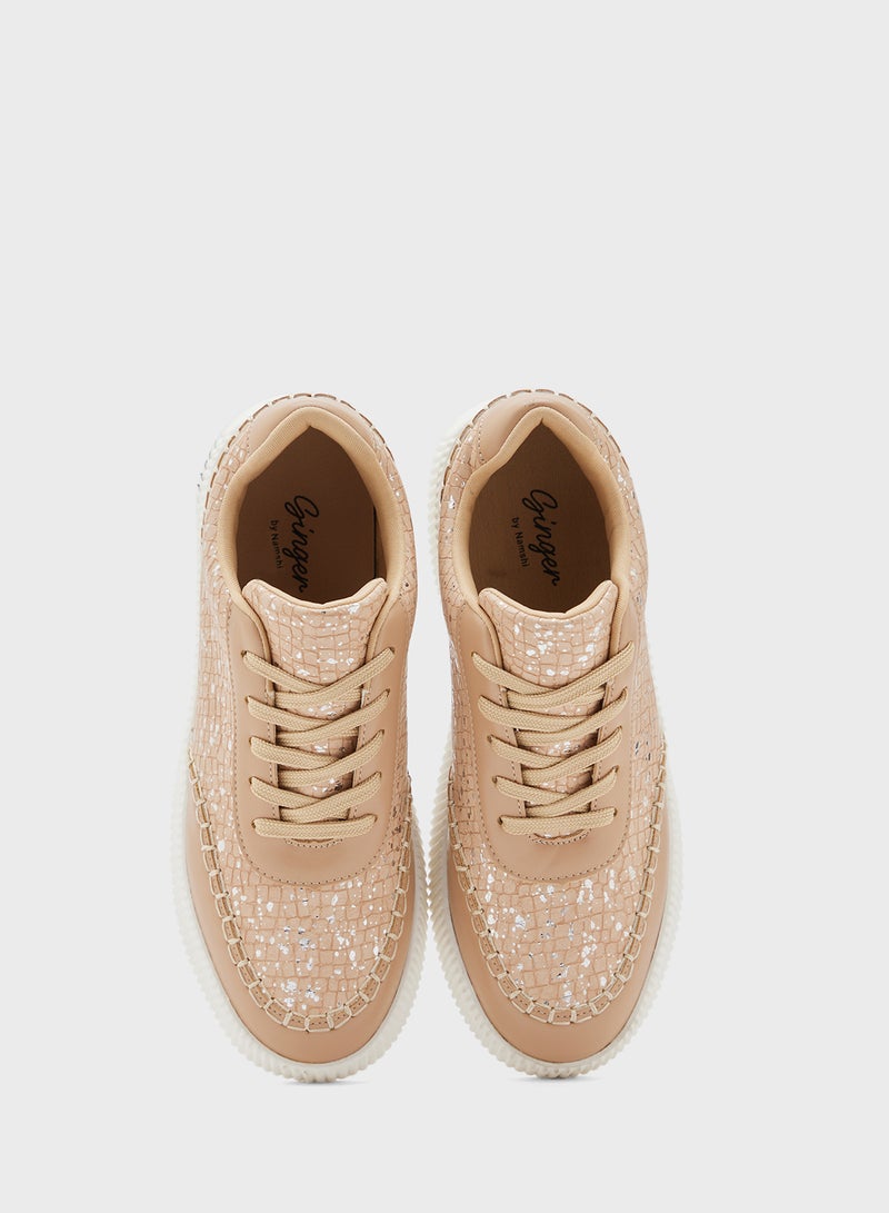 Ginger Textured Chunky Sneakers  - Image 4
