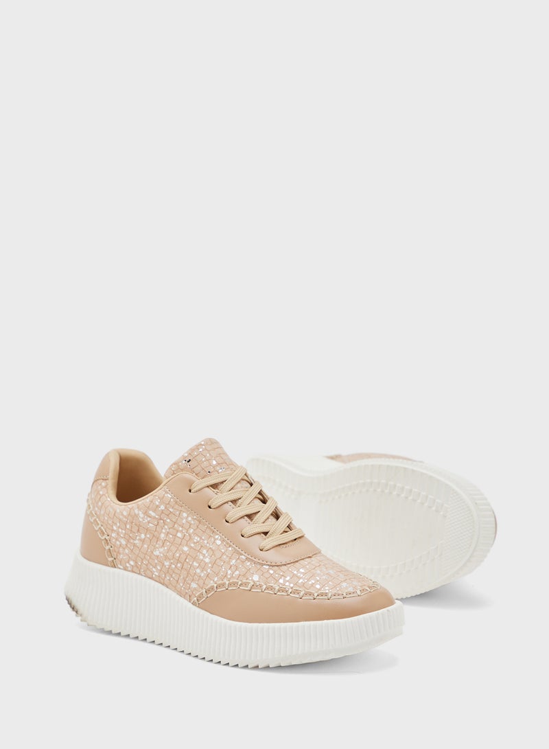 Ginger Textured Chunky Sneakers  - Image 3