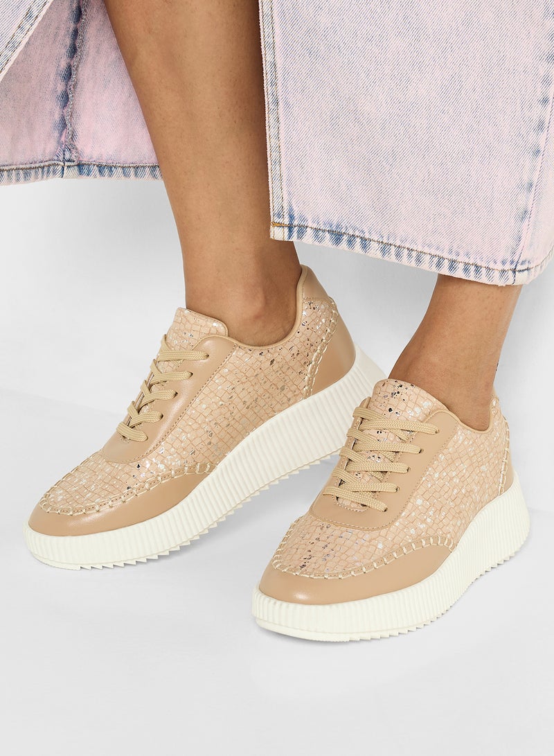 Ginger Textured Chunky Sneakers  - Image 5