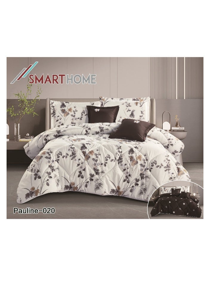 SMART HOME 100% Microfiber Double Bed Sheet, Duvet Cover Set, Reversible, 4 Piece Set, Bed Sheet Size: 230X170cm, Mattress Protector Size and Pillowcase Size: Pillowcase: 45x45+5cm - Image 3