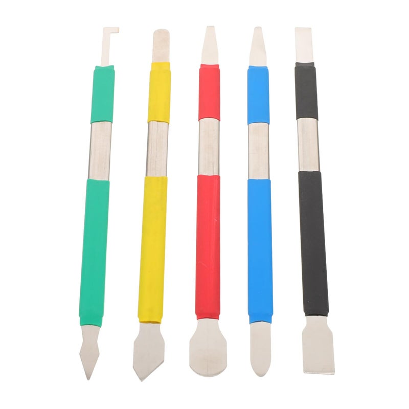 5 Pcs Phone Repair Tool Kit with 10 Interchangeable Heads Sturdy Plastic Spudgers for Screen LCD Disassembly - Image 2