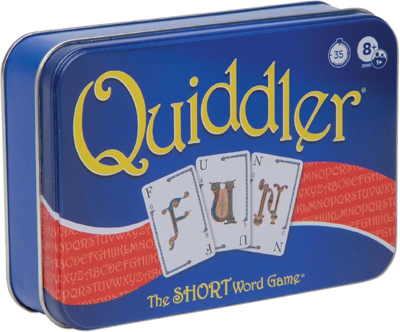 PlayMonster Quiddler Card Games for Kids - Collectors Tin, Playing Cards Word Games, Deck of Cards, Fun Family Games for Kids and Adults, Game Night, Travel Games, Multi-Player, Ages 8+ - Image 1
