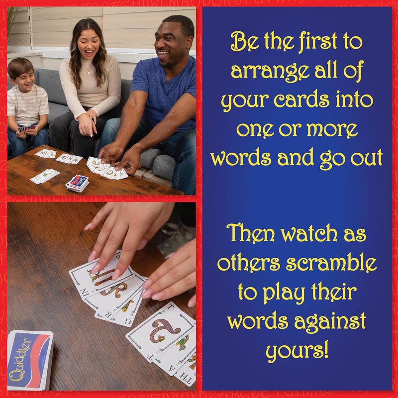 PlayMonster Quiddler Card Games for Kids - Collectors Tin, Playing Cards Word Games, Deck of Cards, Fun Family Games for Kids and Adults, Game Night, Travel Games, Multi-Player, Ages 8+ - Image 2