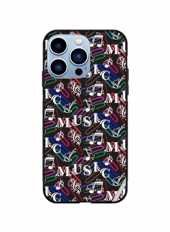 VR CREATIVE Protective Case Cover For Apple iPhone 13 Pro Music Pattern Design Multicolour - Image 1