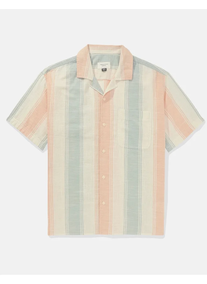 American Eagle Relax Fit Tropical Printed  Shirt