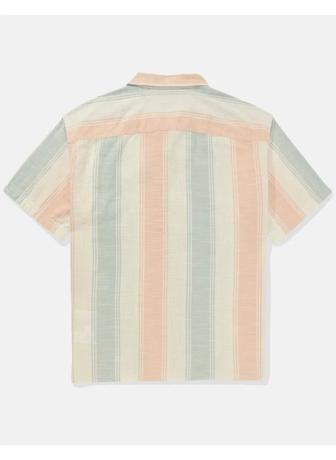 American Eagle Relax Fit Tropical Printed  Shirt