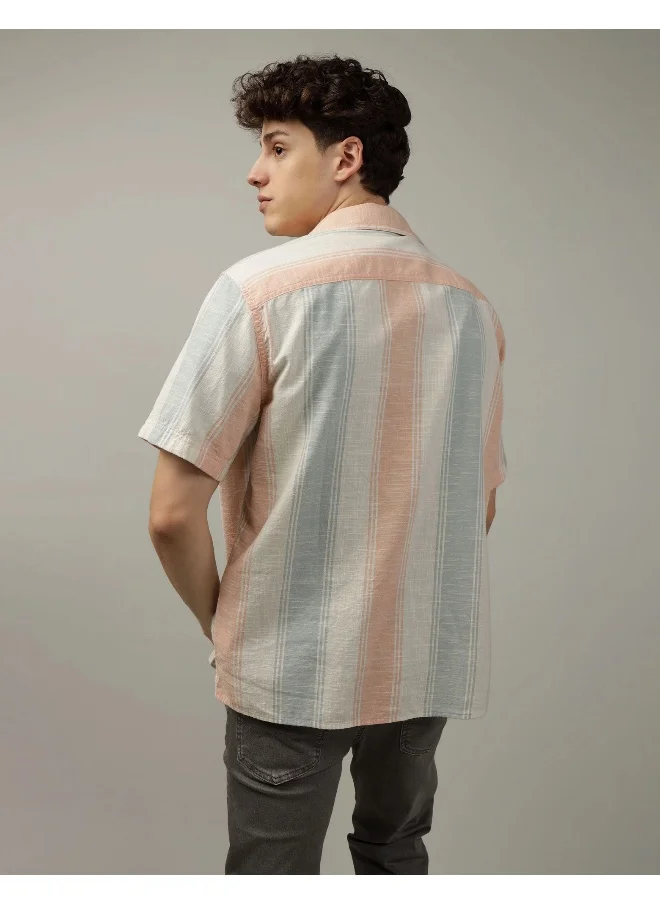American Eagle Relax Fit Tropical Printed  Shirt