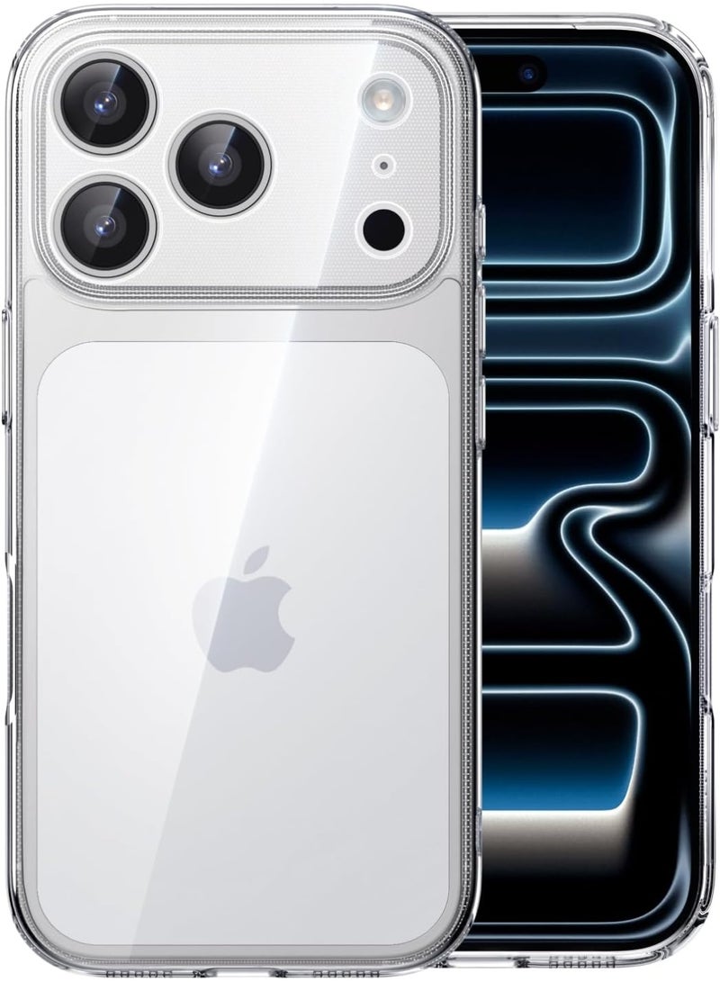 Clear Protective Case for iPhone 17 Pro Max Military-Grade Shock Protection, Anti-Yellowing Crystal Clear Design, Camera Guard Cover