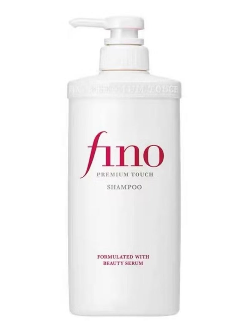 Fino Shiseido Vino Premium Touch Original Regenerating Shampoo for Dry, Damaged, Frizzy and Colored Hair 550ml - Image 1