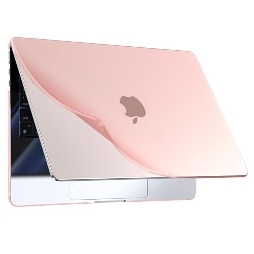 BlueSwan Case Compatible for Macbook Air 13 inch M5 2026 2025 2024 2022 M4 M3 M2, A3449 A3240 A3113 A2681, Air 13.6" Flexible PP＆Matte Shell Cover, Anti-rupture Shockproof Anti-fingerprint, Matte Pink - Image 1