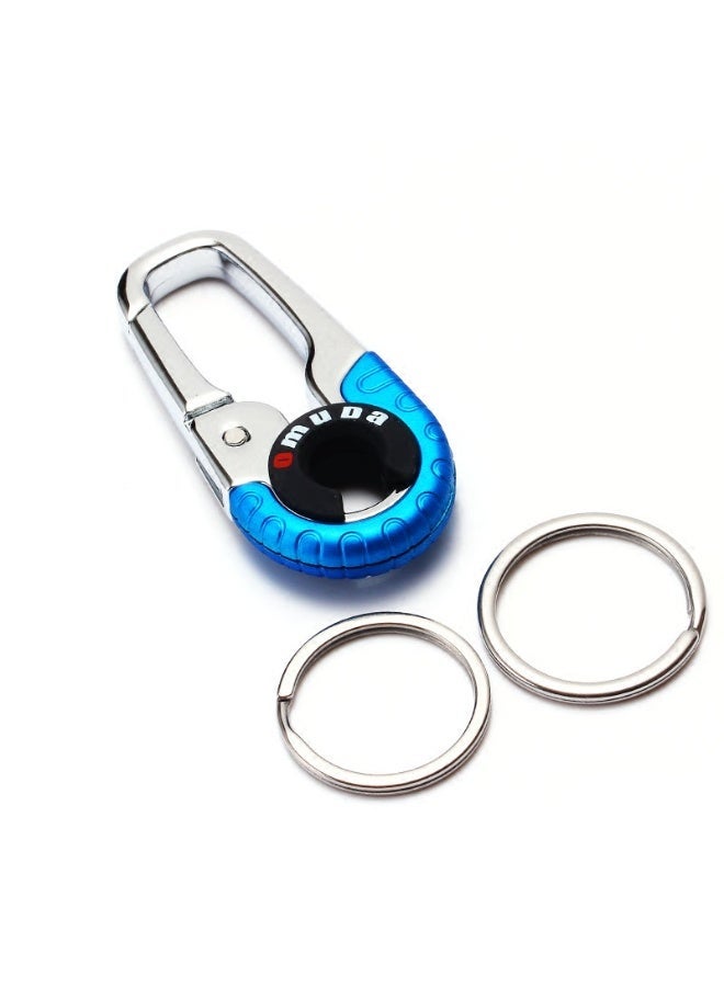 أومودا ميدالية مفاتيح معدنية فاخرة وأنيقة بخطاف قفل للرجال والنساء - Image 5