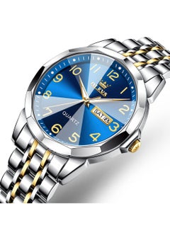 OLEVS OLEVS Romantic Couple Watches His and Hers Ultrathin Classic Quartz Analog Wrist Watches Gifts Set for Lovers Set of Two Quartz Watch Stainless Steel Waterproof Date Watches  - Image 2